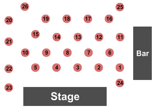 Cabaret Room at Classic Theatre of Maryland Seating Chart