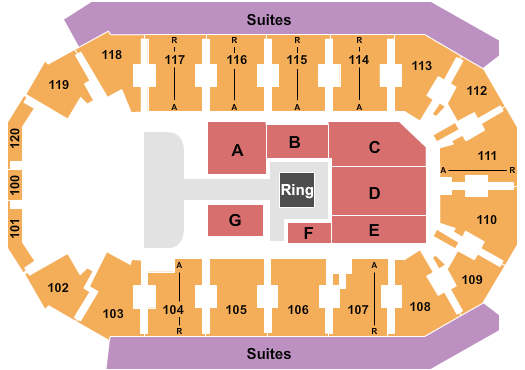 Cable Dahmer Arena AEW - Dynamite Seating Chart