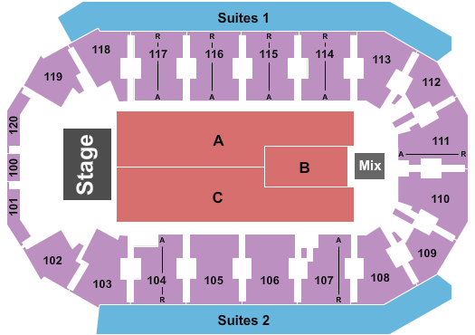 Cable Dahmer Arena Comedy Seating Chart