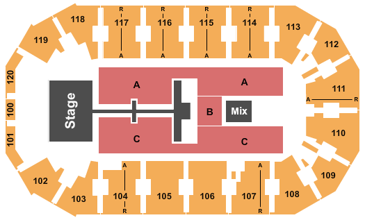 Cable Dahmer Arena Tobymac Seating Chart