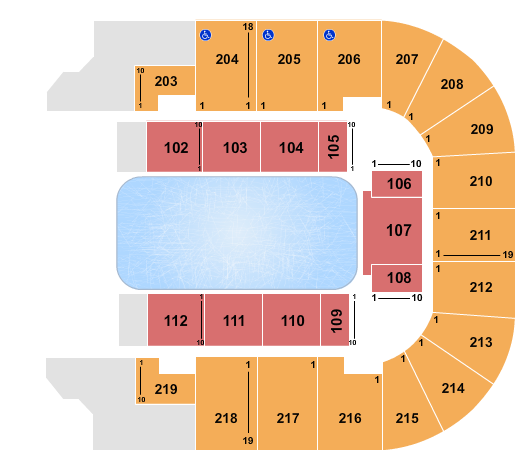 Cadence Bank Arena Disney On Ice 2 Seating Chart