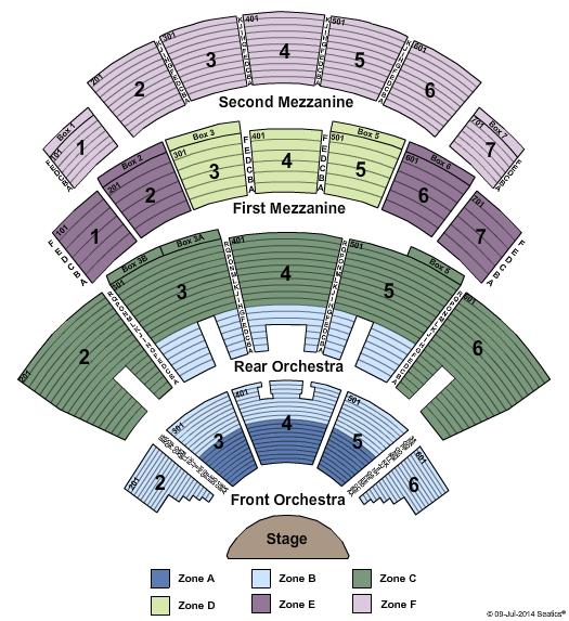 The Colosseum At Caesars Palace End Stage - IntZone Seating Chart