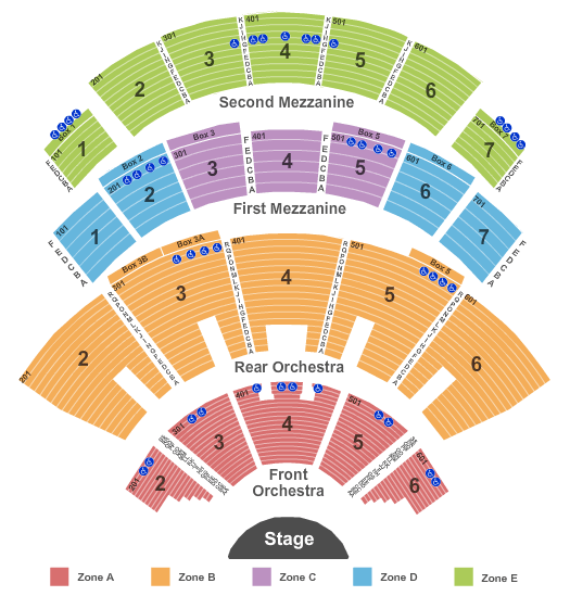 The Colosseum At Caesars Palace End Stage - Int Zone 2 Seating Chart
