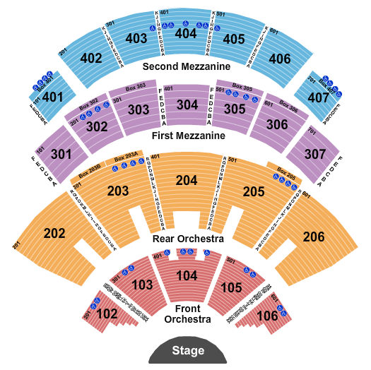 Caesars Palace Seating Chart - Las Vegas