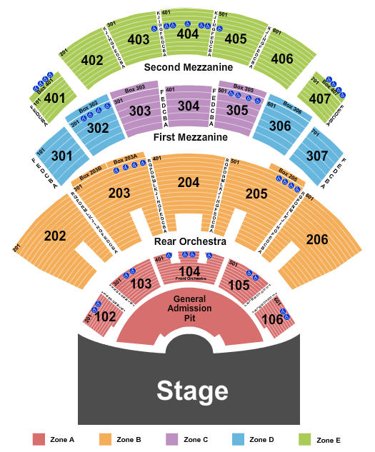 The Colosseum At Caesars Palace Endstage Pit IntZone Seating Chart