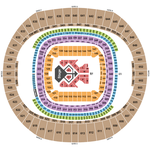 Caesars Superdome Seating Chart