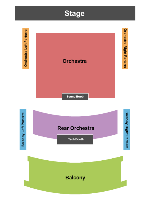 Cain Center For The Arts Endstage Seating Chart