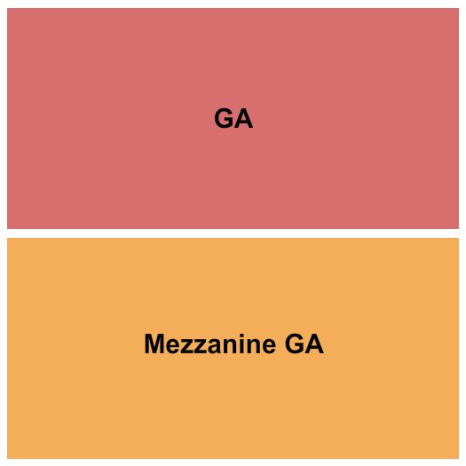 Cains Ballroom GA/Mezzanine Seating Chart