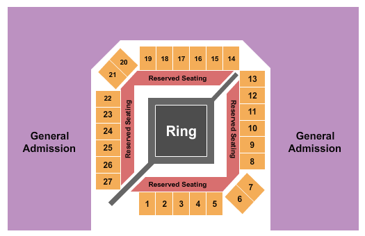 Cajundome Convention Center Boxing 2 Seating Chart