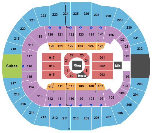 Cajundome Boxing Seating Chart