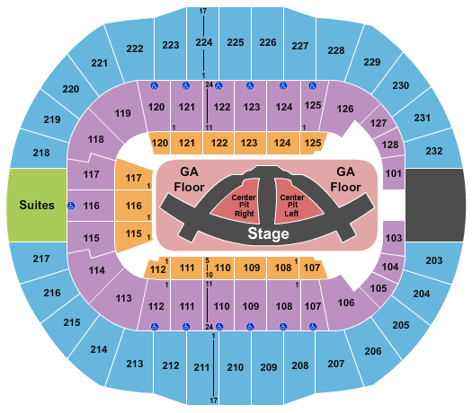 Carrie Underwood Seating Chart