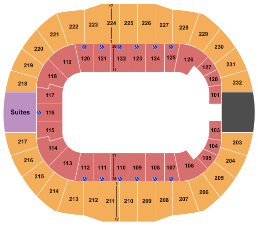 Cajundome Hot Wheels Seating Chart