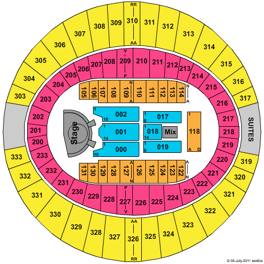 Cajundome Keith Urban Seating Chart