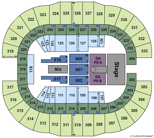 Cajundome Lady Antebellum Seating Chart