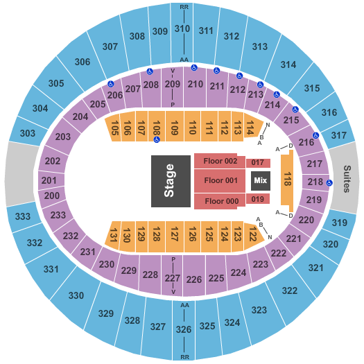 Cajundome Maze Seating Chart