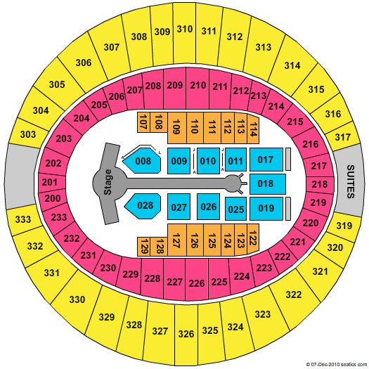 Cajundome NKOTBSB Seating Chart