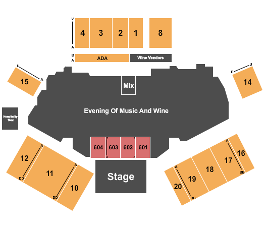 California Mid-state Fair Grounds Endstage Open Middle Seating Chart