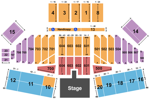California Mid-state Fair Grounds Endstage - Catwalk Seating Chart