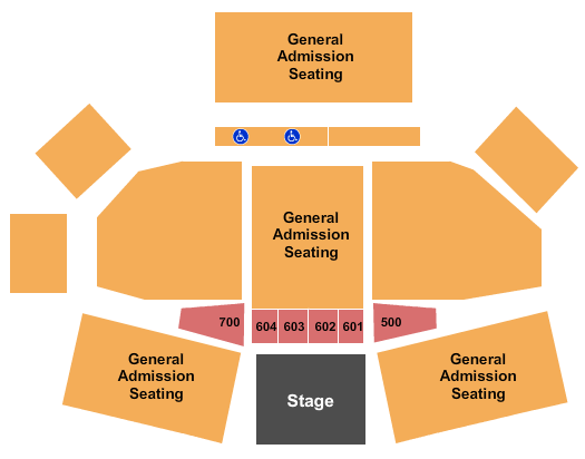 California Mid-state Fair Grounds Endstage GA Seating Chart