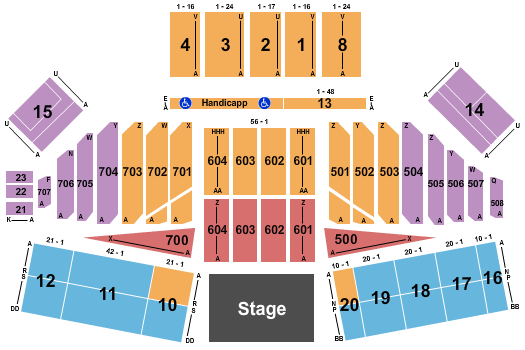 California Mid-state Fair Grounds End Stage Seating Chart