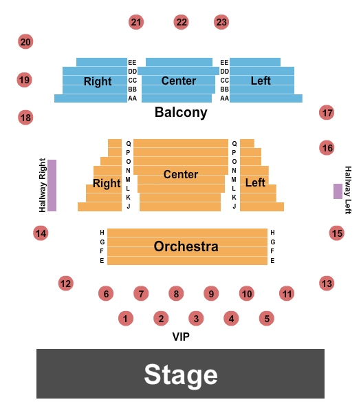 The Grand Opera House - IA Endstage 1 Seating Chart
