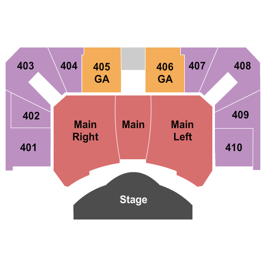 Calvary Church - IL End Stage Seating Chart