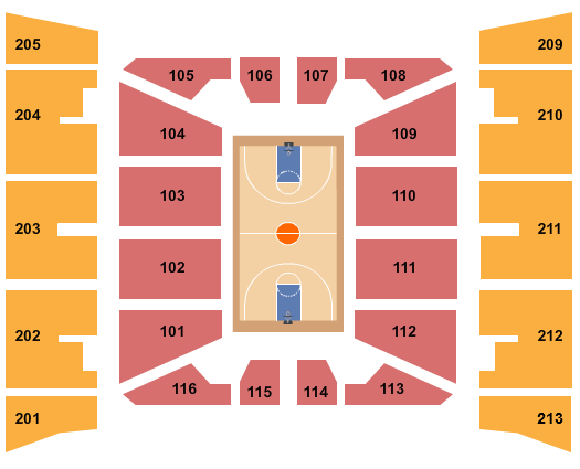 Cam Henderson Center Basketball Seating Chart