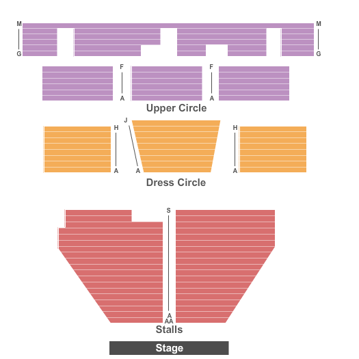 Cambridge Theatre End Stage Seating Chart