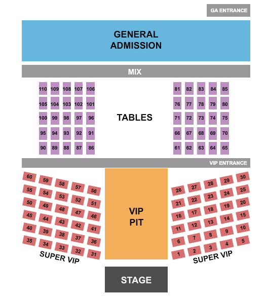 Cameron County Amphitheater & Event Center Lee Brice Seating Chart