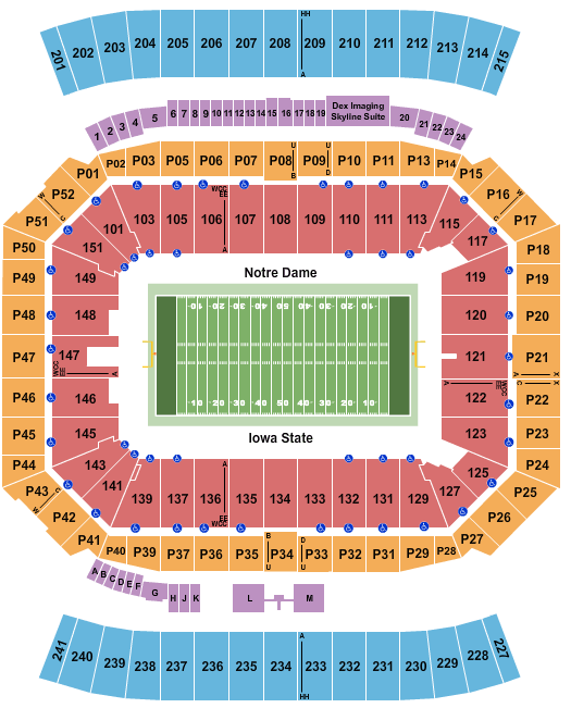 Citrus Bowl Seating Chart With Rows