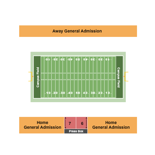 Campus Field Football 2 Seating Chart