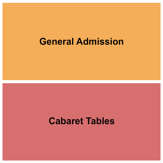 Turner Hall Ballroom GA/Cabaret Tables Seating Chart