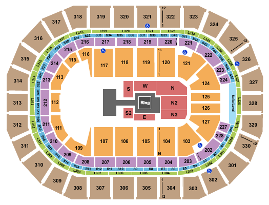 Canada Life Centre AEW Seating Chart