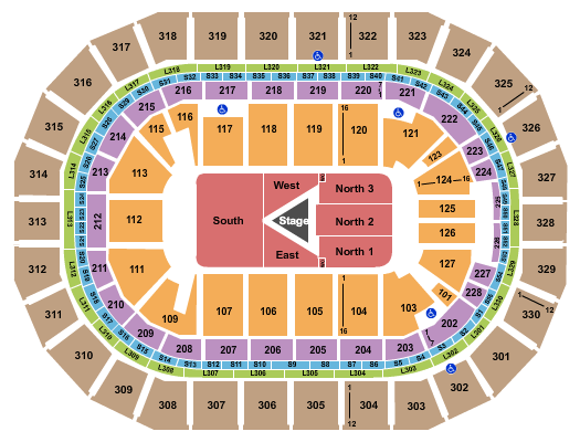 Canada Life Centre Center Stage 2 Seating Chart