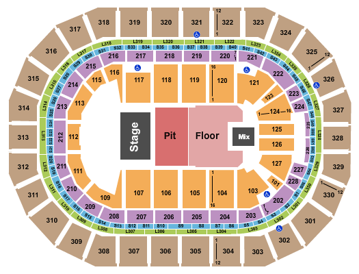 Canada Life Centre City and Colour Seating Chart