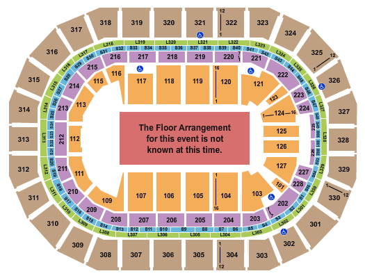 Canada Life Centre Generic Floor Seating Chart