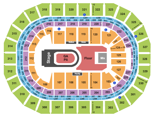 Canada Life Centre Kane Brown Seating Chart