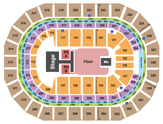 Canada Life Centre Old Dominion Seating Chart