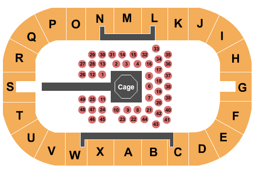 WinSport Event Centre At Canada Olympic Park MMA Seating Chart