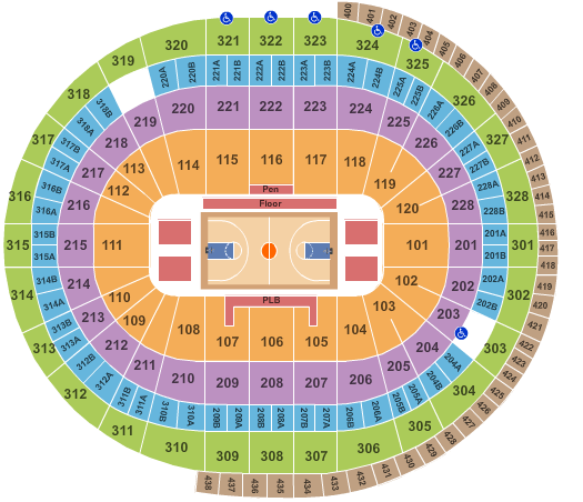 Canadian Tire Centre Basketball Seating Chart