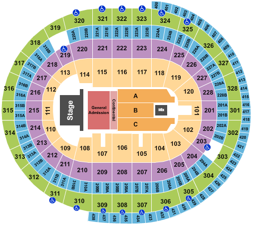 Canadian Tire Centre Bruce Springsteen Seating Chart