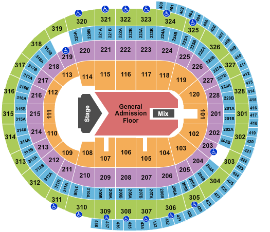 Canadian Tire Centre Chance The Rapper Seating Chart