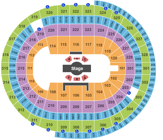 Canadian Tire Centre Cirque Corteo Seating Chart