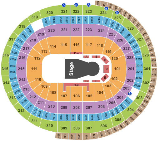 Canadian Tire Centre Cirque Varakei Seating Chart