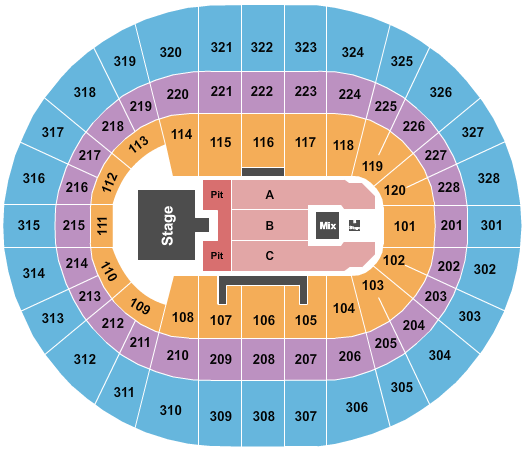 Canadian Tire Centre Dierks Bentley-2 Seating Chart