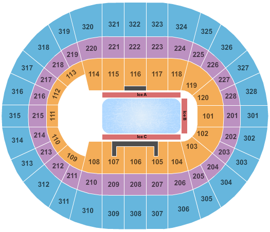 Canadian Tire Centre - Disney On Ice-2 Seating Chart | Cheapo Ticketing