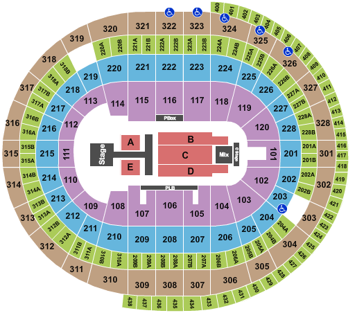 Canadian Tire Centre Dude Perfect Seating Chart