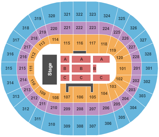 Canadian Tire Centre Endstage 2 Seating Chart