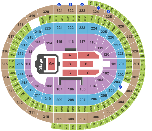 Canadian Tire Centre Eric Church Seating Chart