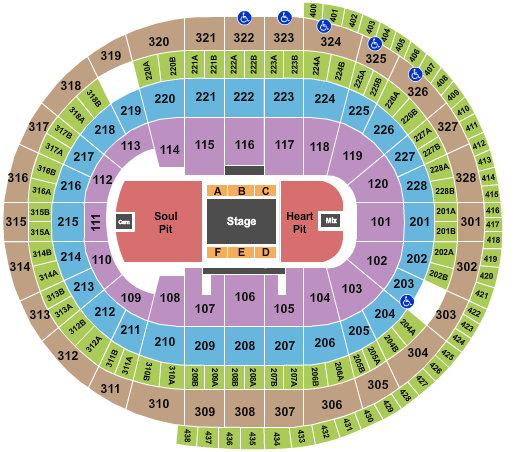 Canadian Tire Centre Eric Church 2 Seating Chart